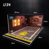1:32 1:24 Scale PVC Material Light Alloy Diecast Model Toy Car Parking Lot Hight Simulation Underground Building Models Gifts