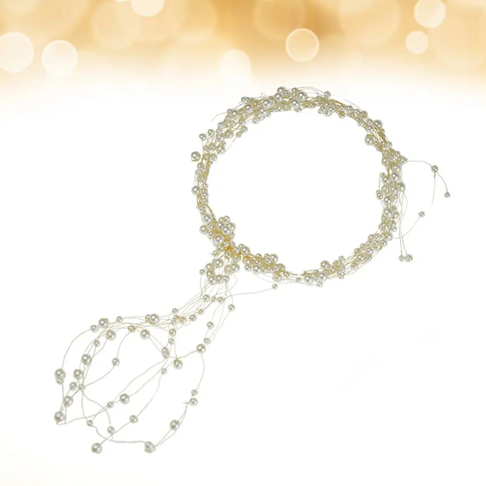 Handcrafted Wedding Headband with Pearls Elegant Bridal Headpiece for Brides Bridesmaids Prom Hair Accessories