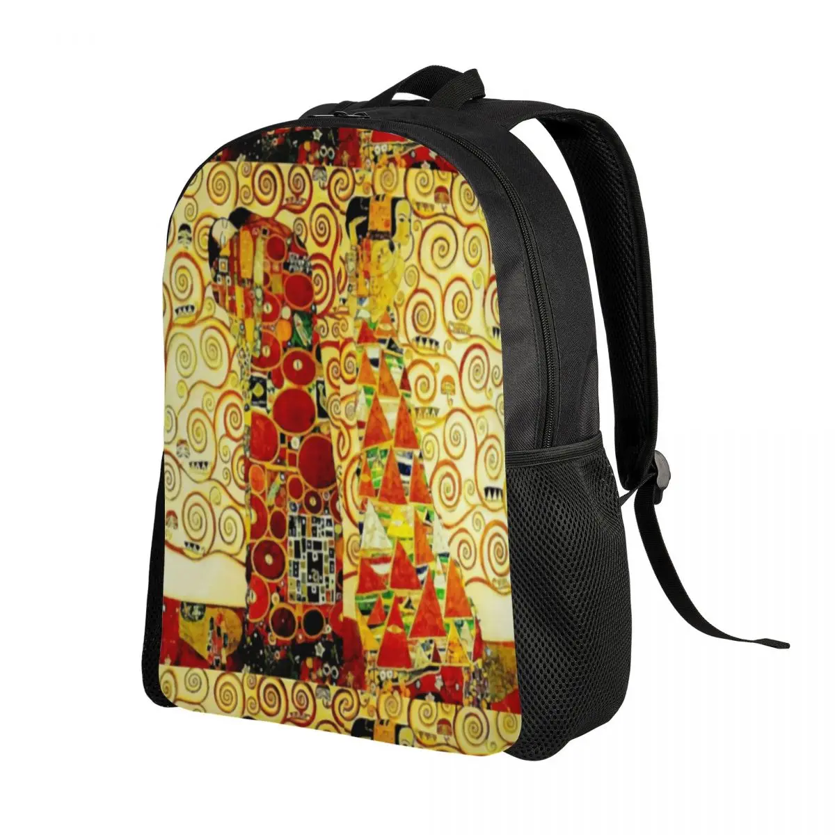 Custom The Tree Of Life By Gustav Klimt Backpacks Men Women Basic Bookbag for School College Painting Art Bags