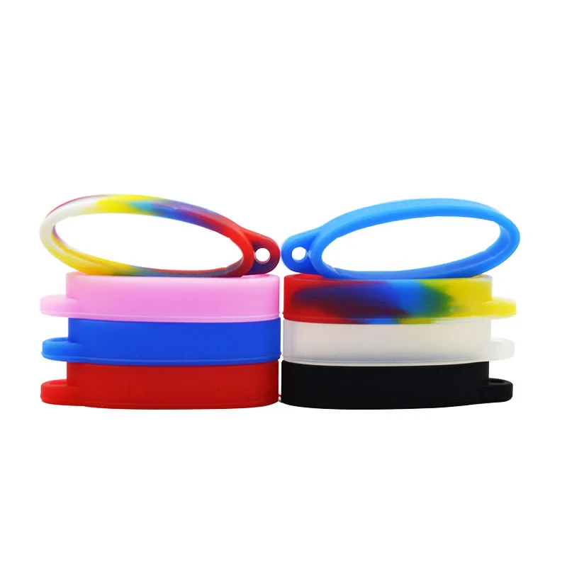 2PCS 40mm Silicone Ring Lanyard Band With Hole For Box Mechanical Rod Accessories Rope Hanging Loop Keychain Rubber Decoration