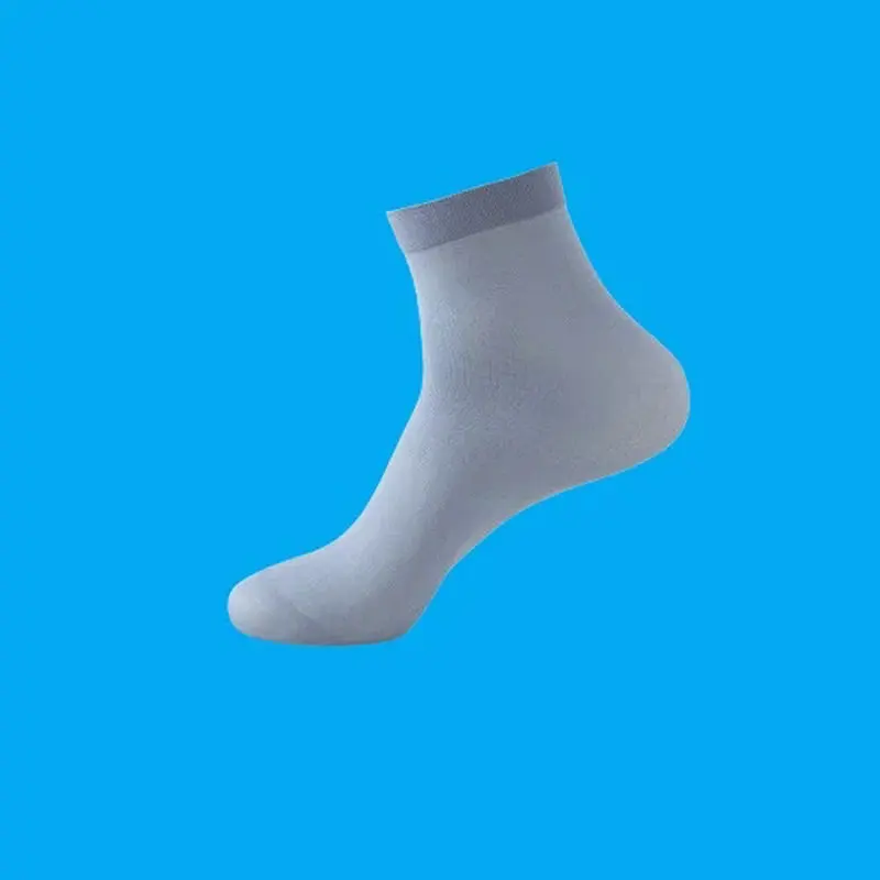 5/10 Paar schwarze Sports ocken Frühling und Sommer einfarbige Herren Business Socken Herren Sommer dünne Eis Seide Mid-Tube Socken