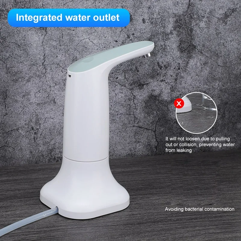 Distributore automatico di acqua, pompa dell'acqua elettrica ricaricabile USB, distributore di acqua con controllo tattile