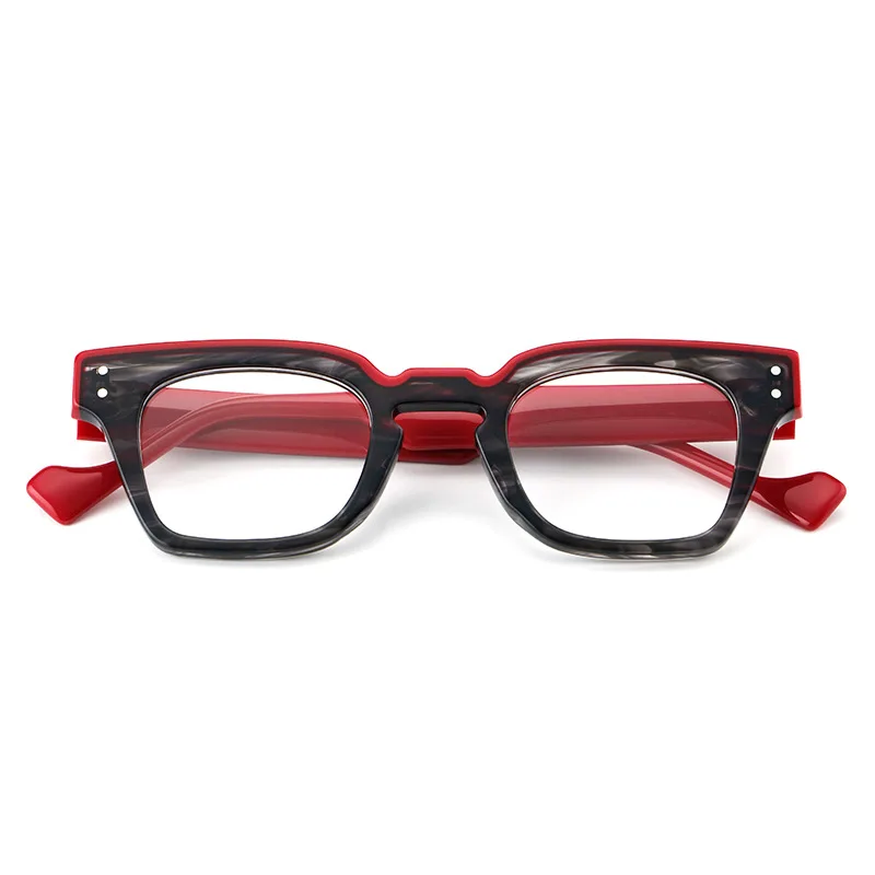 Retro Leopard Pattern Rectangular Plate Glasses Light Luxury Quality Personalized Prescription Frame Anti Blue Light Presbyopia