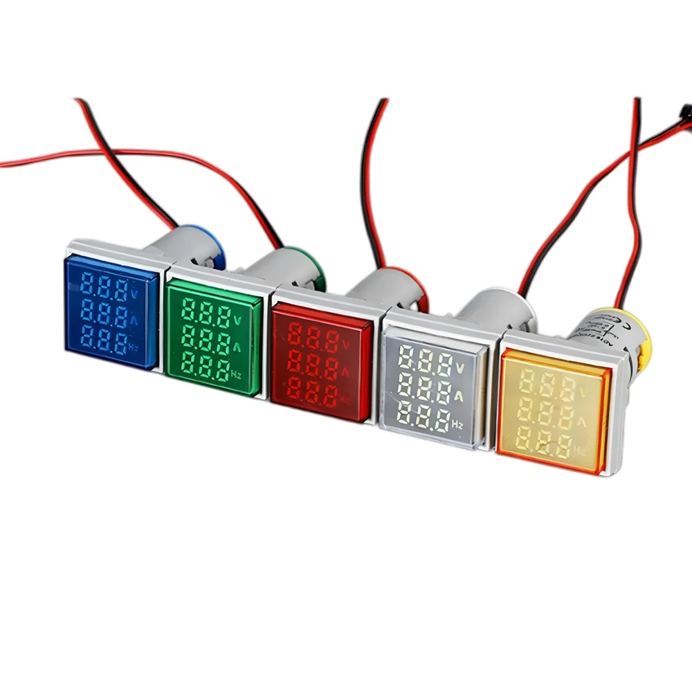 عالية الدقة مربع فولت أمبير تردد متر LED شاشة ديجيتال المتعدد رصد متر مقياس التيار الكهربائي الفولتميتر اختبار التردد #2