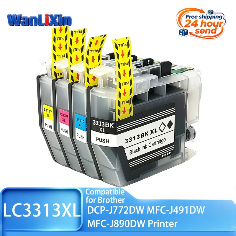 1/2/3/4/5 set LC3313 LC3313 XL LC3313XL B-LC3313XL Ink Cartridge Compatible For Brother DCP-J772DW MFC-J491DW MFC-J890DW Printer