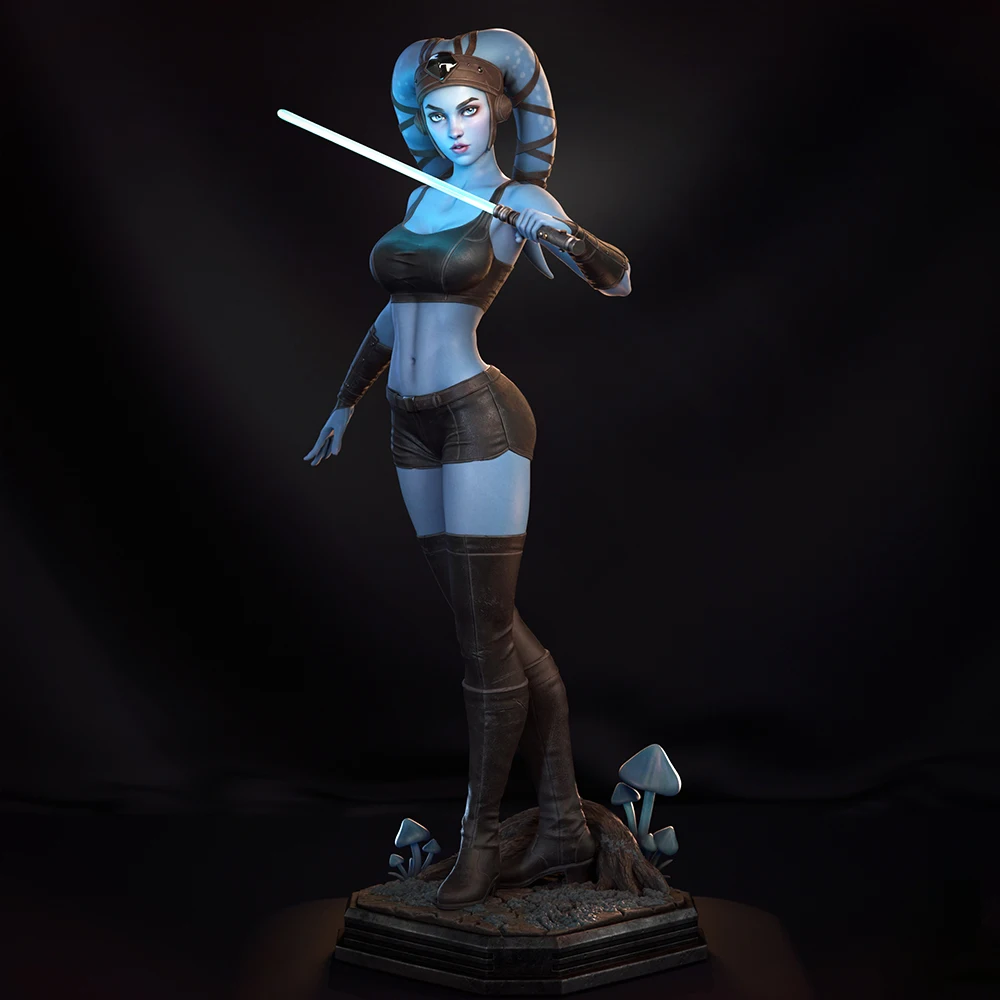 

1/24 Sexy Belle Female Warrior 3D Print Model Kit Resin Model Unassembled Figure Toy Miniature Reduction Statue Unpainted Effigy