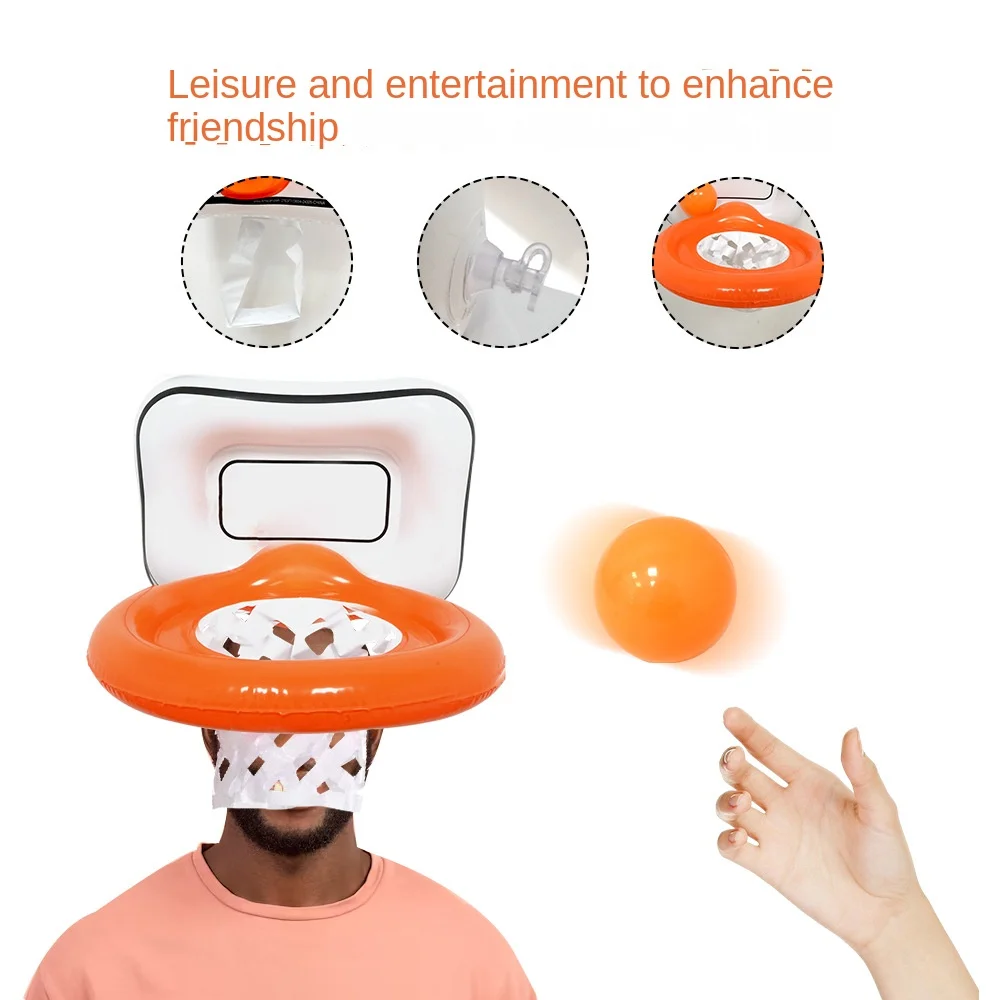 バスケットボールフレーム投げおもちゃ パーティーアクティビティ インタラクティブおもちゃ クリエイティブインタラクティブ親子ゲーム 頭に装着するおもちゃ