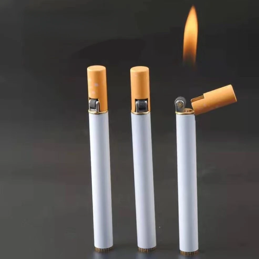 Mini Butane Lighter Rechargeable Fast Shipping Cigarette Grinding Wheel Torch Gas Flame Lighter Smoking Tool for Men Gifts - Image 3