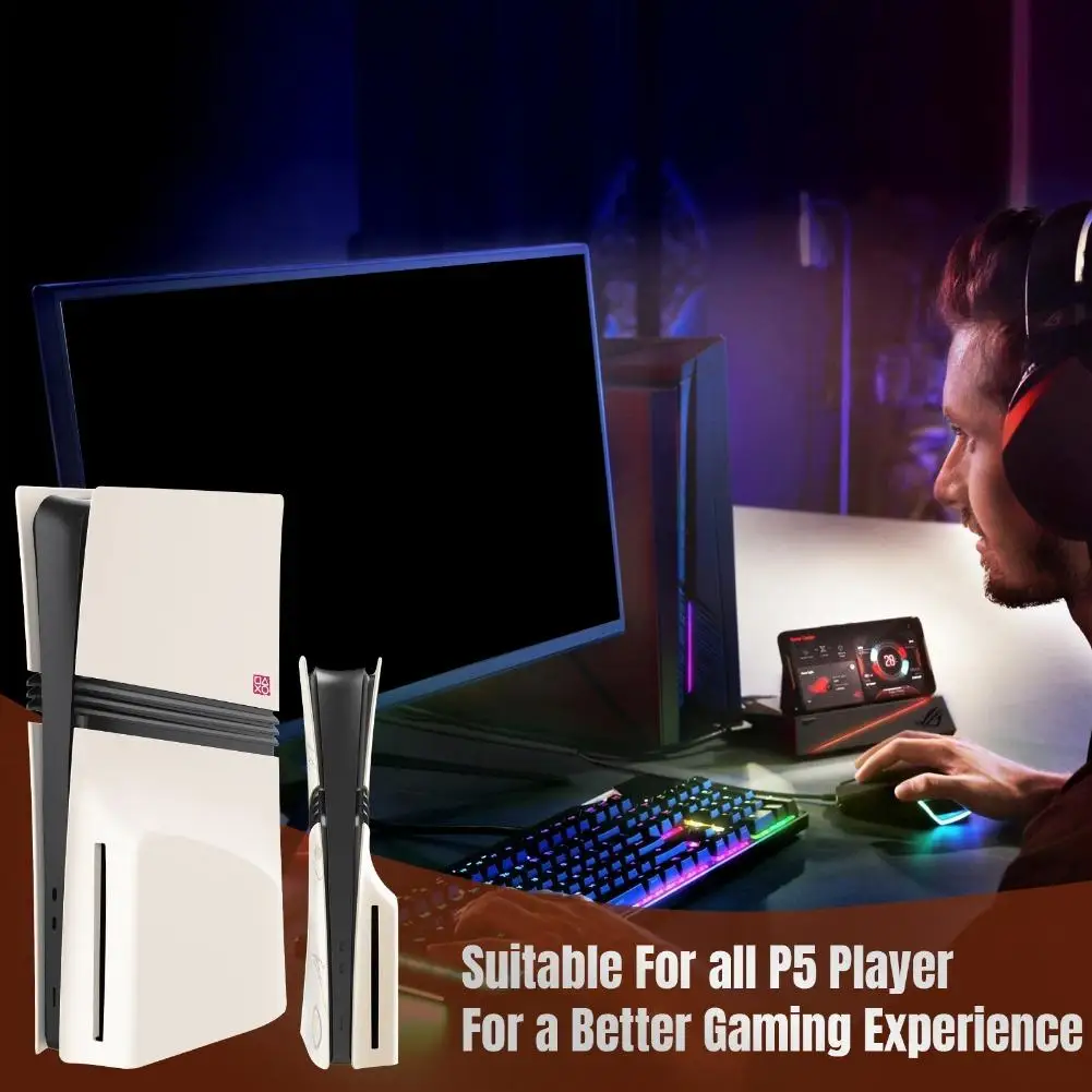 

Для PS5 pro/для PS5 Slim Ghost of Company, ограниченная серия, чехол для ПК, модификация игровой консоли, боковая версия, золотой сменный корпус