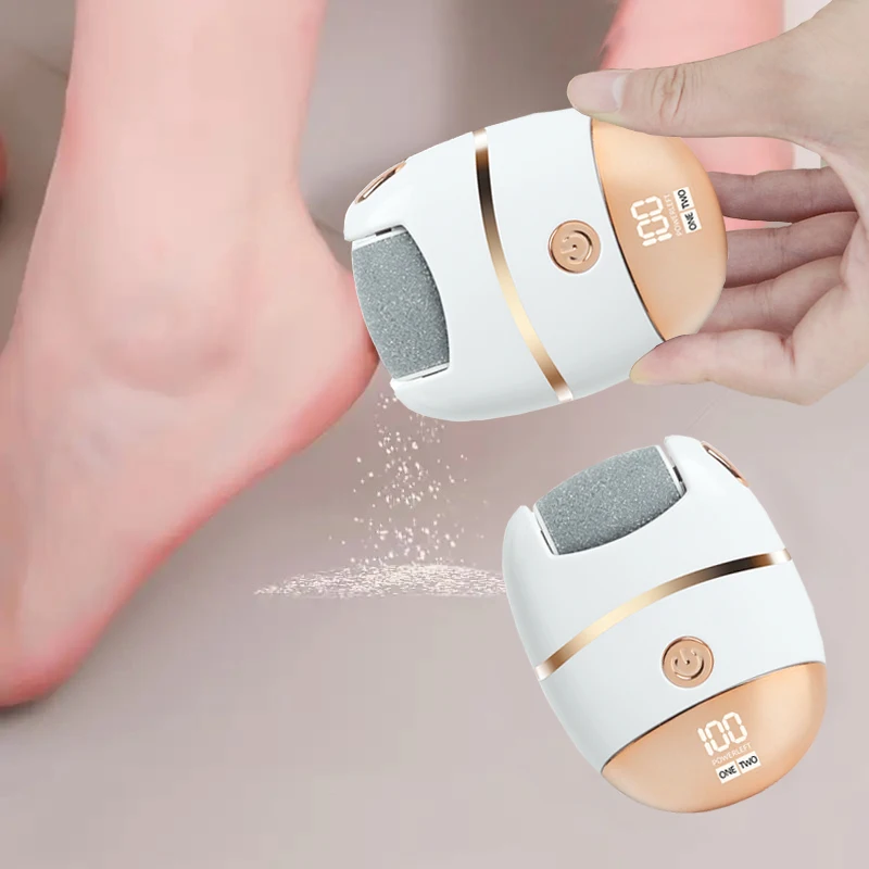 USB Charging, Digital Display, Portable and Easy to Use, Rechargeable Thick Leather Polishing Foot Polisher
