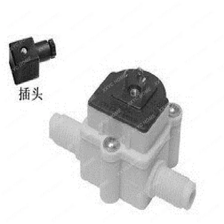 Hall Sensor Aliran Turbin Plastik Tampilan Digital FHKU938-1510 Pengukur Aliran Cairan Miniatur Presisi Tinggi