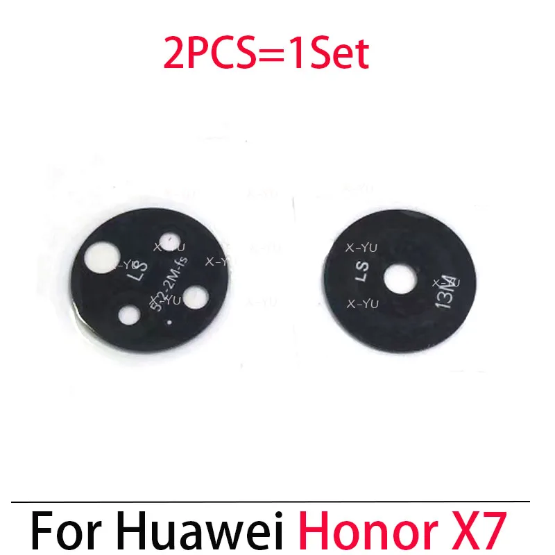 10PCS For Huawei Honor X5 X6 X7 X8 X7A X8a X10 Max 5G Rear Camera Glass Lens Cover With Adhesive Sticker Repair Parts