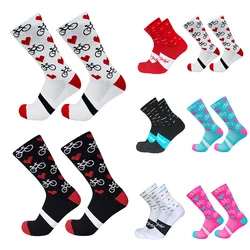Professional Competition Compression New Cycling Socks Men Women Road Bicycle Outdoor Racing Bike Sport Running Socks