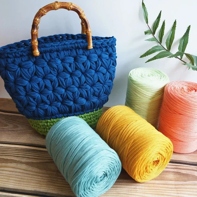 Filo di tessuto a maglia piatto filo di nastro piatto di filato cavo sandali con gancio per borsa intrecciati fatti a mano fai da te 250g all uncinetto AliExpress