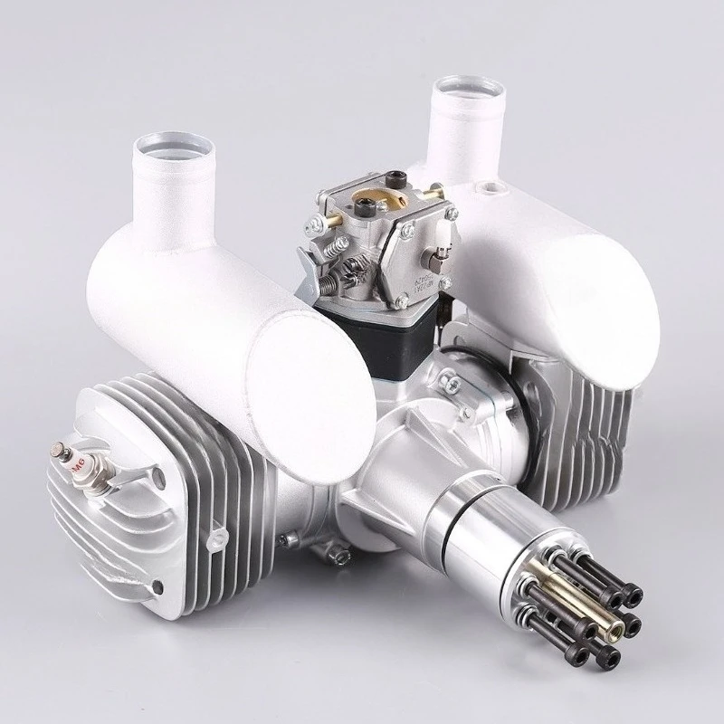 Two-cylinder Fixed-wing Model Aircraft Special  Multi-cylinder Engine Oil-powered Aircraft 120CC Engine Model Aircraft