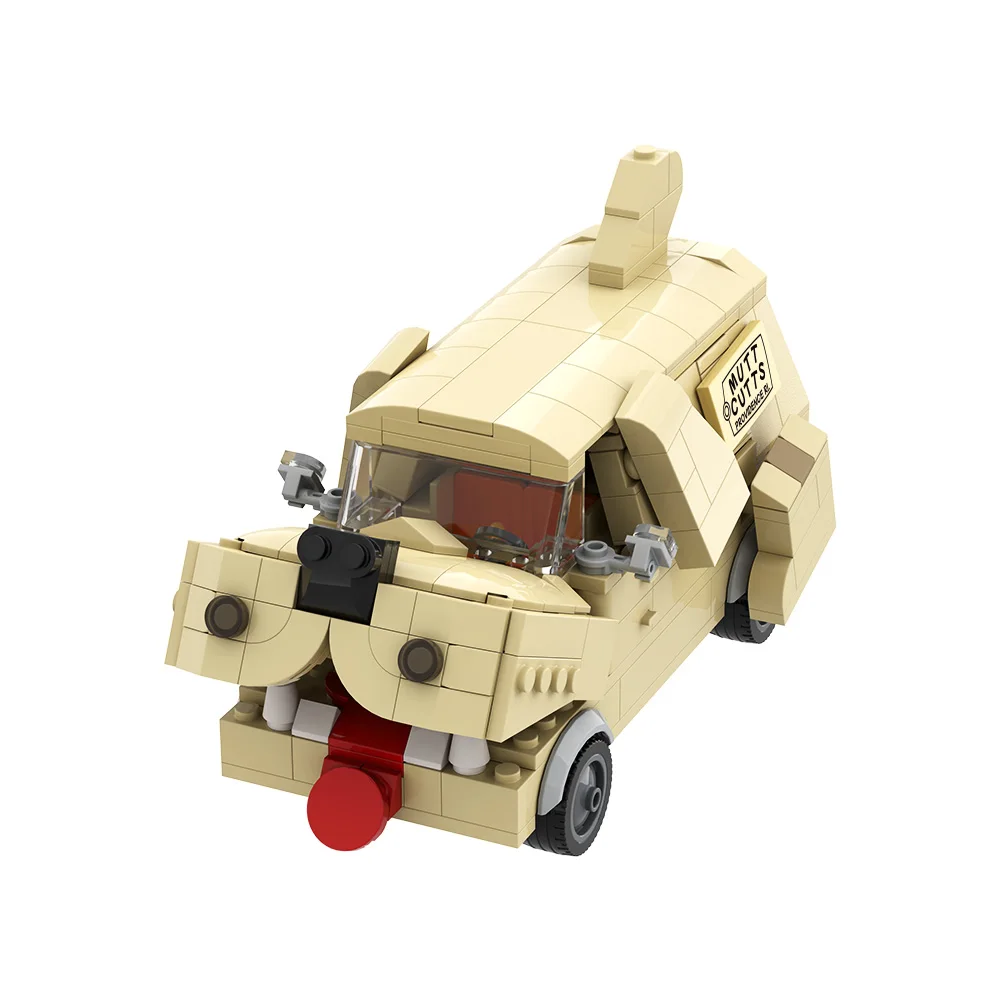 

MOC Comedy Movie Dumb and Dumber Dog Van Building Blocks Model Cute Dog Van Creative Bricks Assembly Toys Kids DIY Birthday Gift