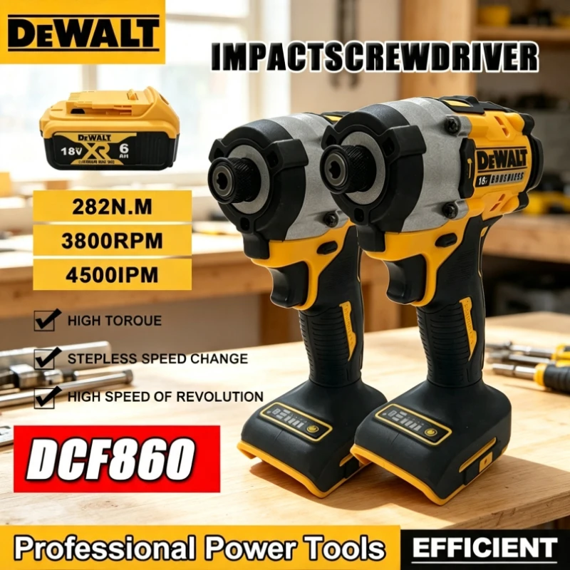 Dewalt DCF860 Cordless Compact Brushless Electric Drill Driver Screwdriver Rechargeable Power Tools Upgraded 2026 Drill