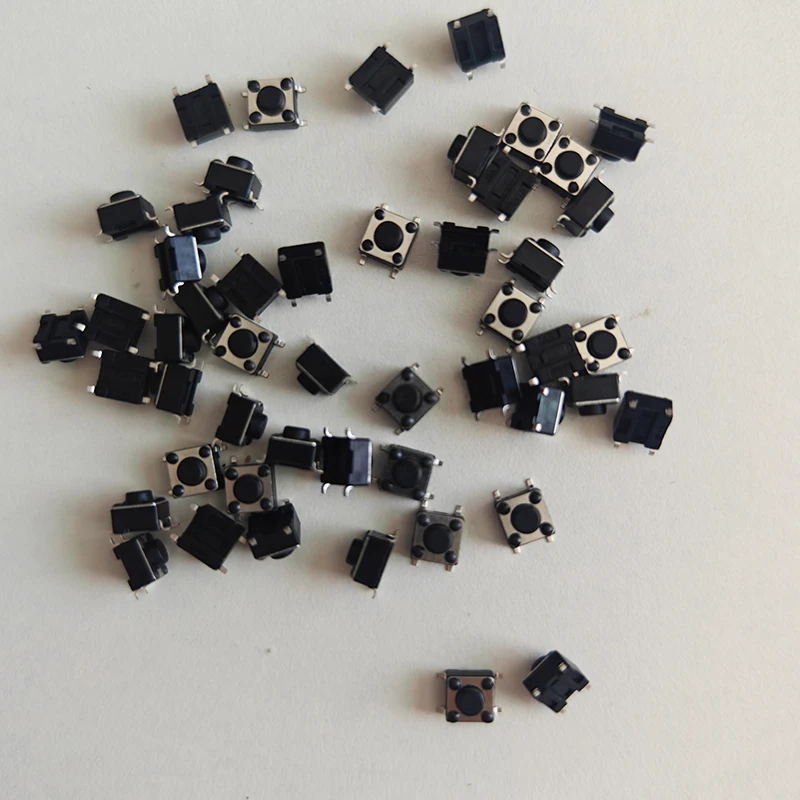 50 Stück Mini-Mikro-Tastschalter 6x6x5mm, 4-polig, Ein/Aus-Tasten – Detail 5