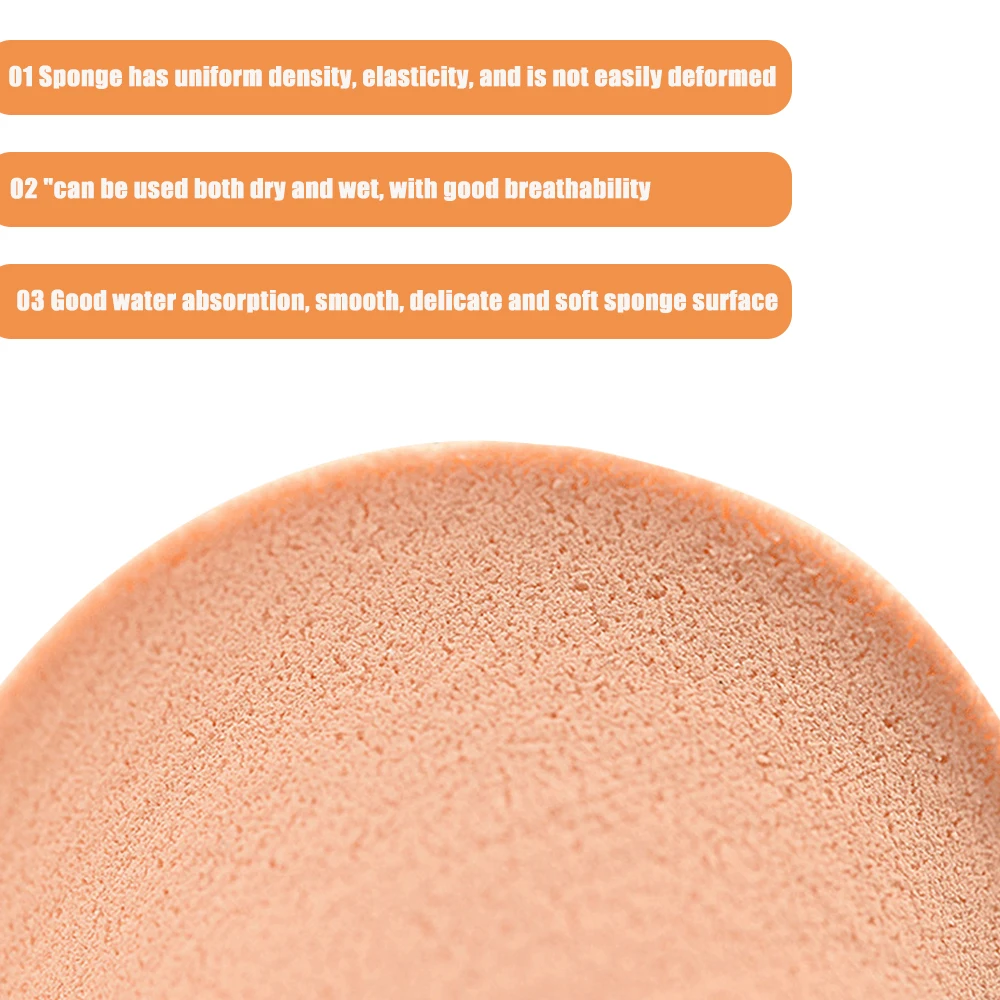 Applicateur de maquillage bouffant de poudre, outil de beauté, bouffée de poudre pour le visage, tampon éponge cosmétique, mélangeur de poudre pour sec et humide, 10 pièces