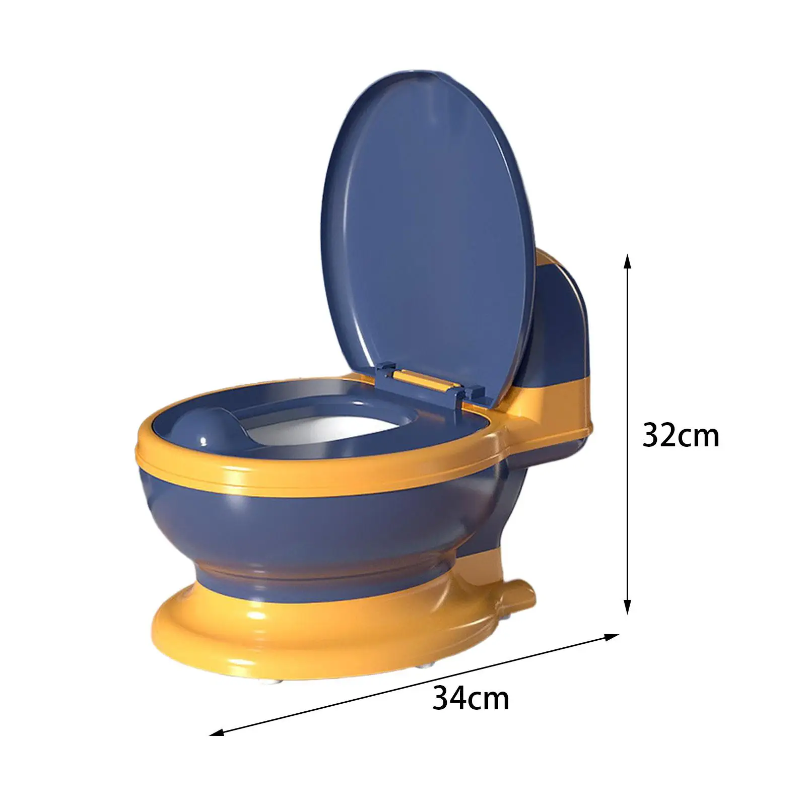 Toilet Training Potty Includes Cleaning Brush Compact Size Comfortable with Wipe