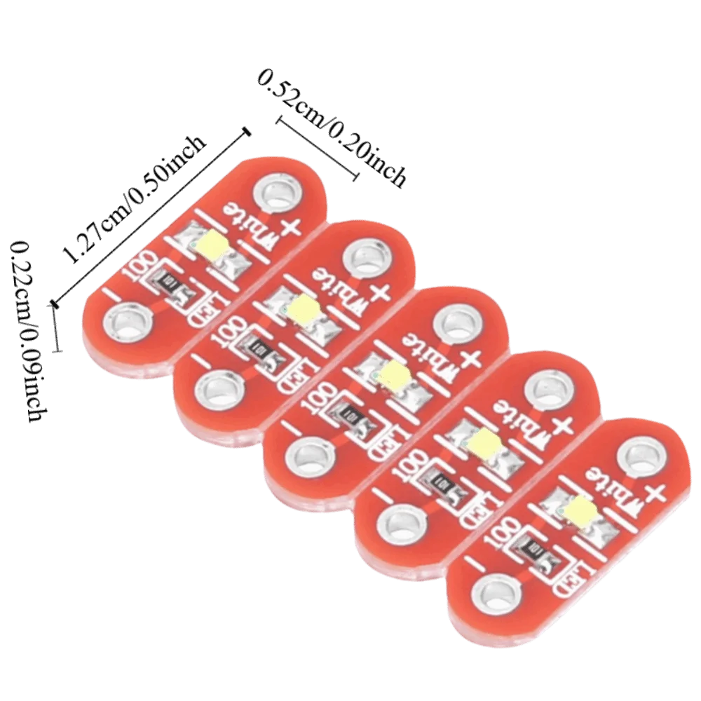 50 шт. белый светодиод для светодиодного модуля LilyPad, небольшой размер, дизайн 3 ~ 5 В, рабочее напряжение, поверхностный монтаж, светодиодный поверхностный монтаж