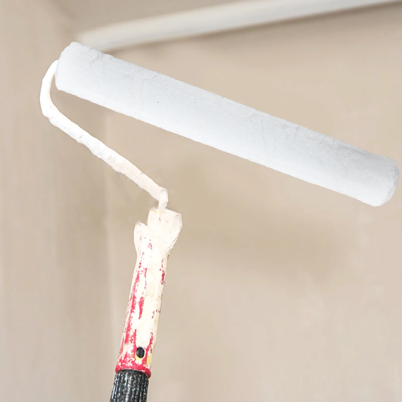 

18 Inch Long Fiber Paint Roller Brush for Walls Ceiling Furniture Replaceable Cover Sleeve Small House Corner Painting Tool