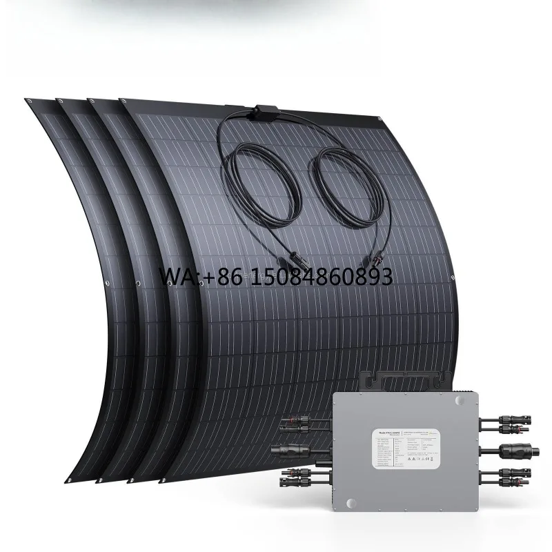 Solar balcony power generation800W 1600W 2000W Balcony Solar Panel System 2pcs 4pcs 240W Flexible Solar Panel On Grid