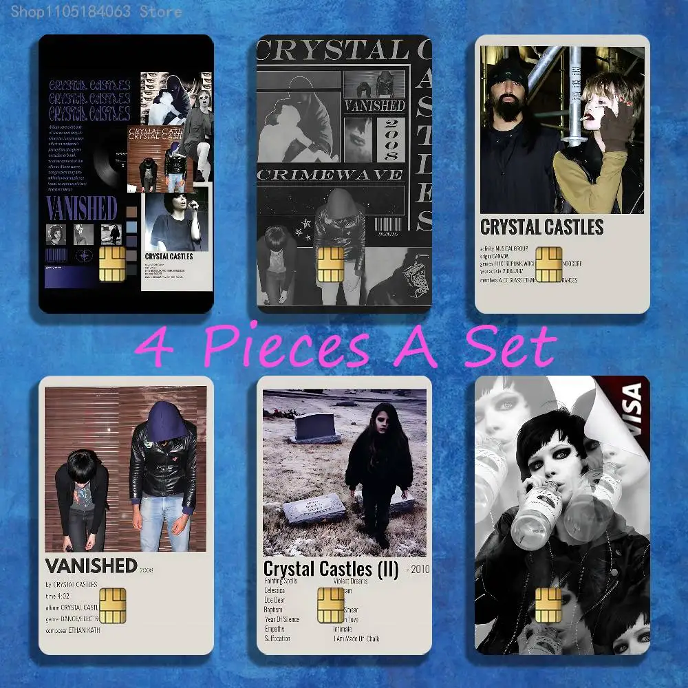 

Alice Glass C-Crystal C-Castles Band Stickers Credit Visa Debit Bank Charge Card Bus Metro Waterproof Sticker Decal Decoration