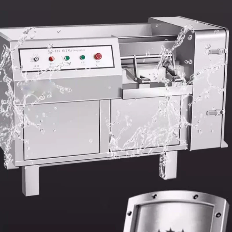 【Hot】Large Scale Automatic Commercial Multifunctional Fresh Frozen Meat Slicer, Chicken Breast and Beef Slicer, Diced Meat Machi