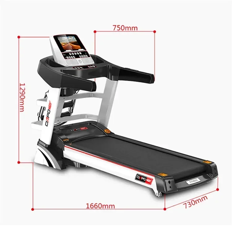-AA2024 Multifuncional de lujo 4hp tiempo Cinta Caminadora Electrica Trademill gimnasio equipo deportivo venta equipo de Fitness precio