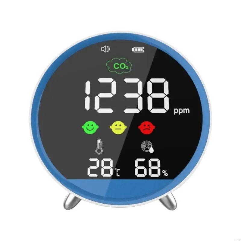 

2025 New Portable Air Quality CO2 Monitor Rechargeable Battery Alarm For Indoor Detection