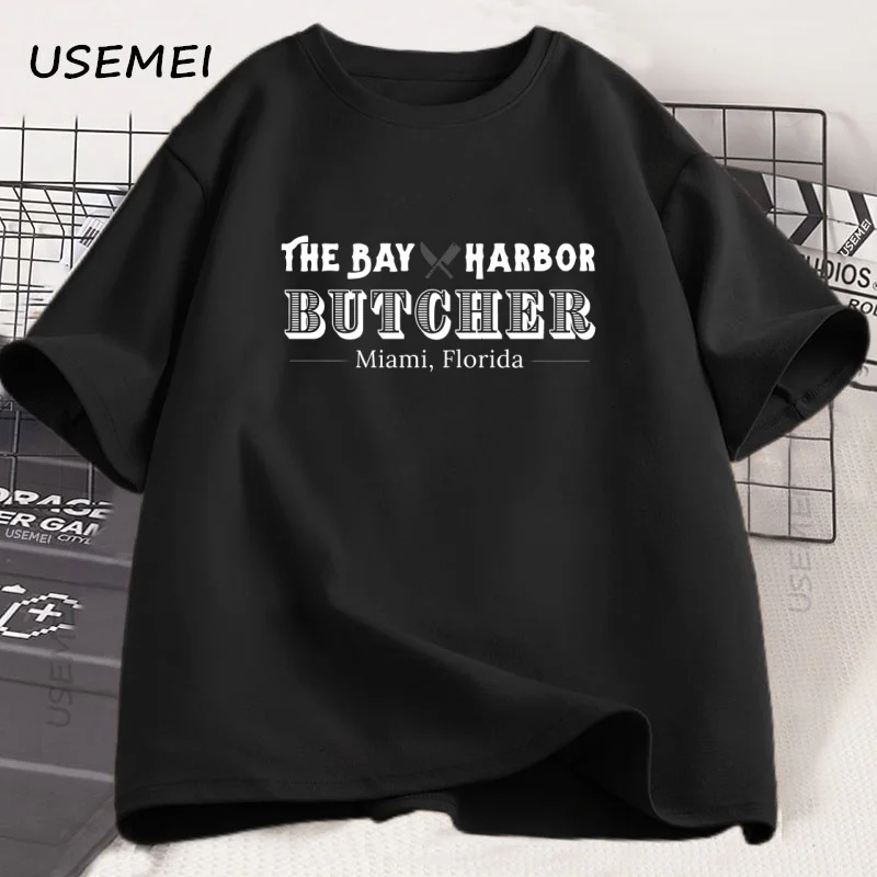 Dexter camiseta para homens mulheres the bay porto açougueiro tshirt dexter morgan tripulação pescoço manga curta t camisas casuais streetwear