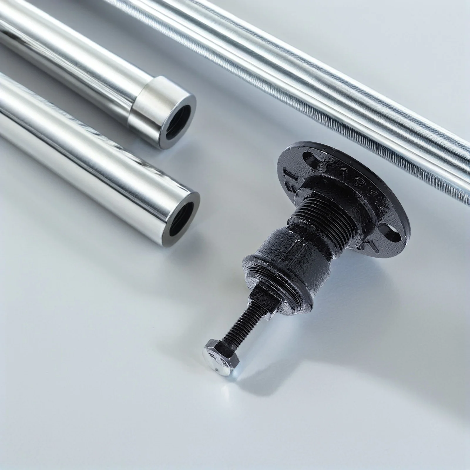 

2Pcs Handrail Bracket Solid Iron Industrial Mount for Handrail Support Stair Railing Accessories for Home Office