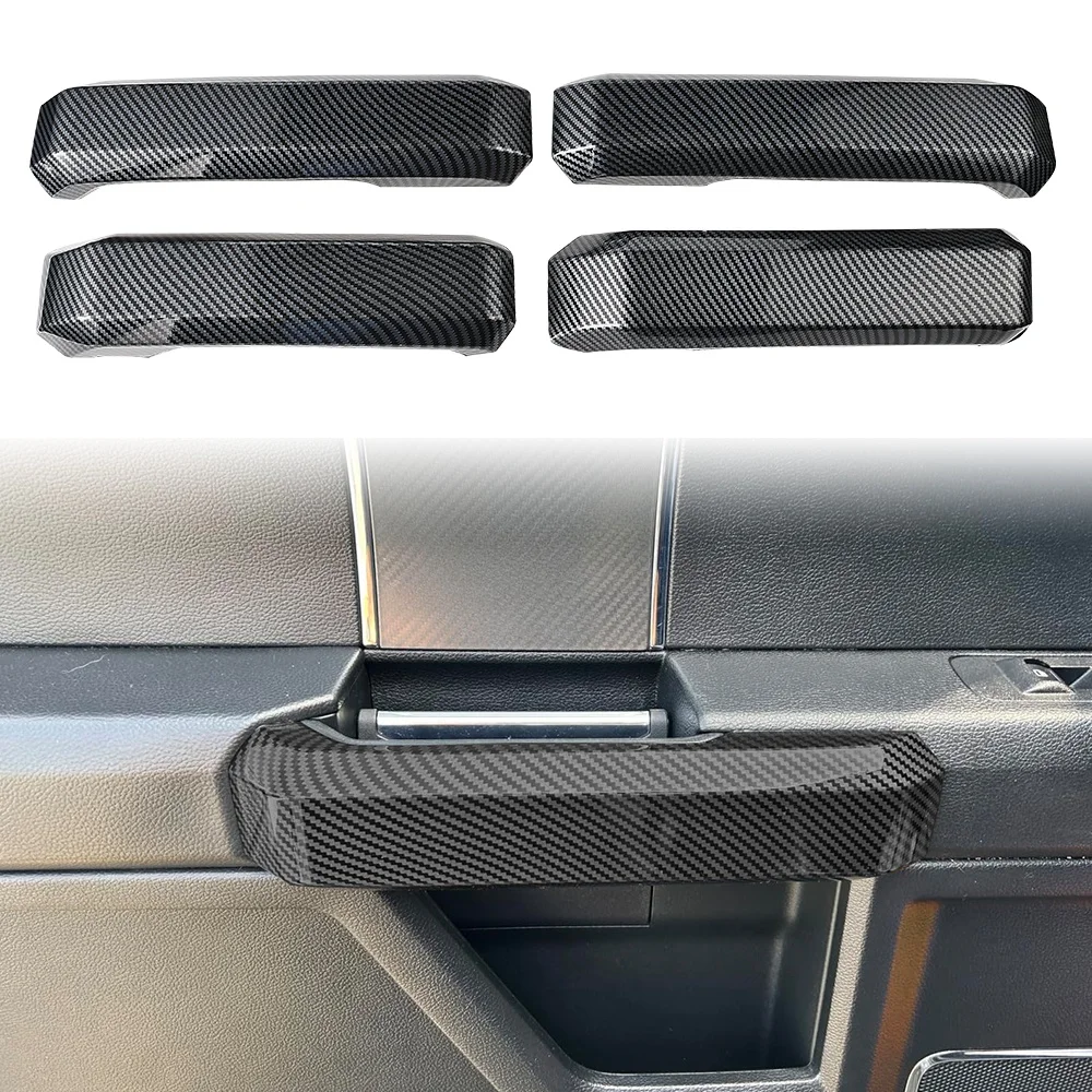 Decorative Inner Door Handles Covers for Ford F150 2015-2020, Not Fit for F150 Supercab, Car Interior Accessories