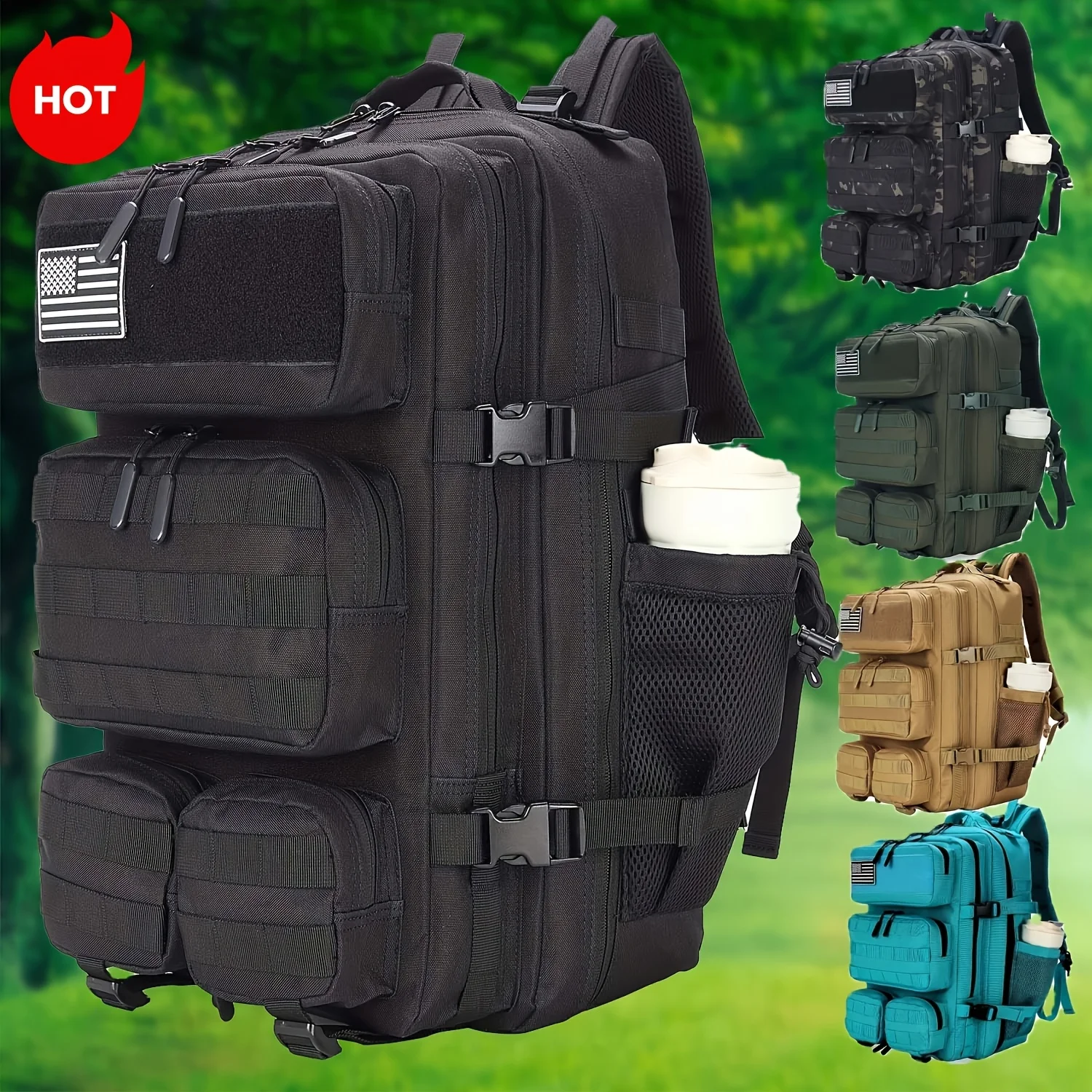 

50L Hiking Backpack Daypack Travel Sports for Camping Hiking Outdoor Sports for Men's And Women Birthdays Gift