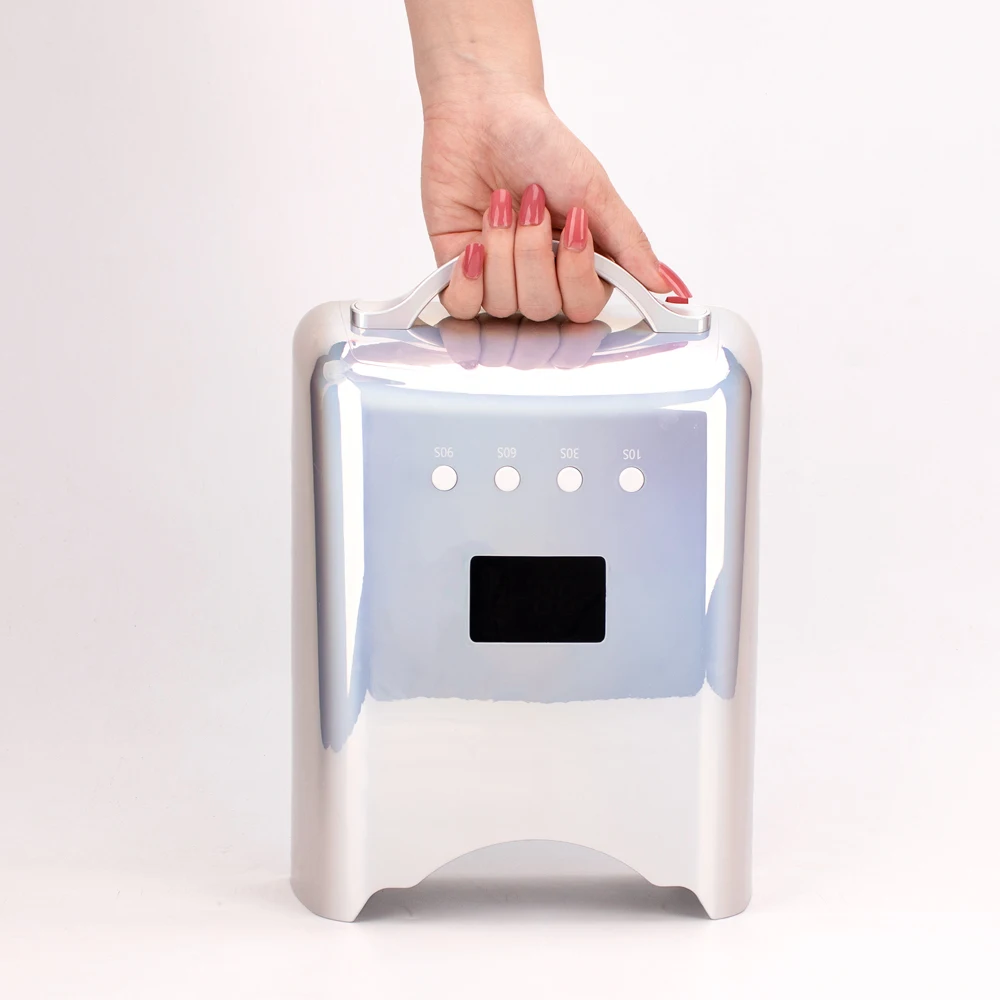 New Product 2025 Nail Supply Love This Diamond Shining Cordless Nail Drying Machine Portable 78W UV Light Emitting Diode Nail La