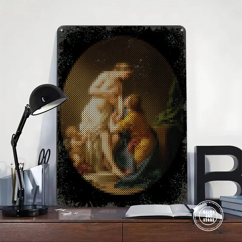 Pygmalion and Galatea By Louis Tin Plaque Poster Customized Wall Art Retro Vintage Metal Signs for Man Cave Mancave Decoration