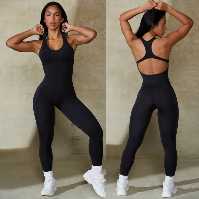 

Fitness Top Woman One-Piece Activewear Set Leggings for Women Gym Yoga Suit Sportswear Sports Stretch Bodysuit Workout Clothing