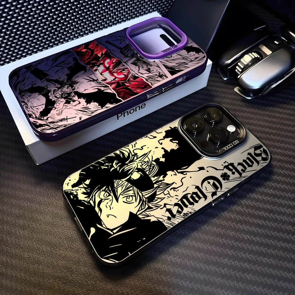 Black Clover Astas Phone Case for Xiaomi Redmi 14C 13C 12C 10 Note 15 14 13 12 Pro Plus 4G 5G Silver Hard Cover view 5
