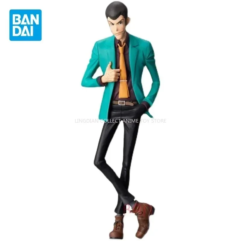 In Stock Bandai Original Anime Figure MSP Lupin III Action Figure Toy for Kids Gift Collectible Model Green Suit Ornaments Dolls