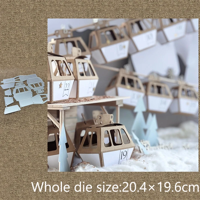 

New Design Craft Metal stencil mold Cutting Die Cable Car decoration scrapbook die cut Album Paper Card Craft Embossing