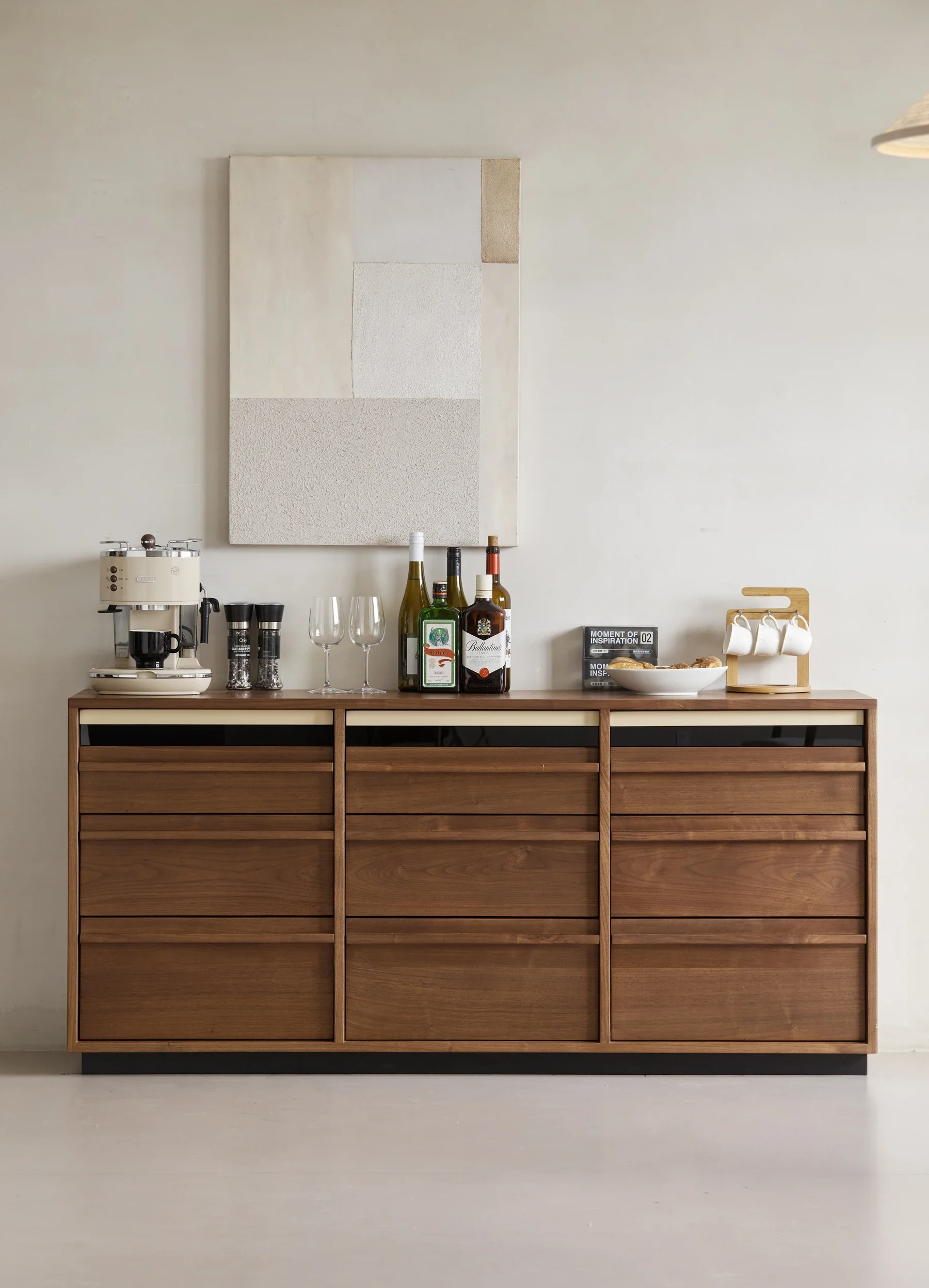 

Wood Multipurpose Cupboard with Drawer for Living Room/bedroom New Design Black Walnut Chest of Drawer