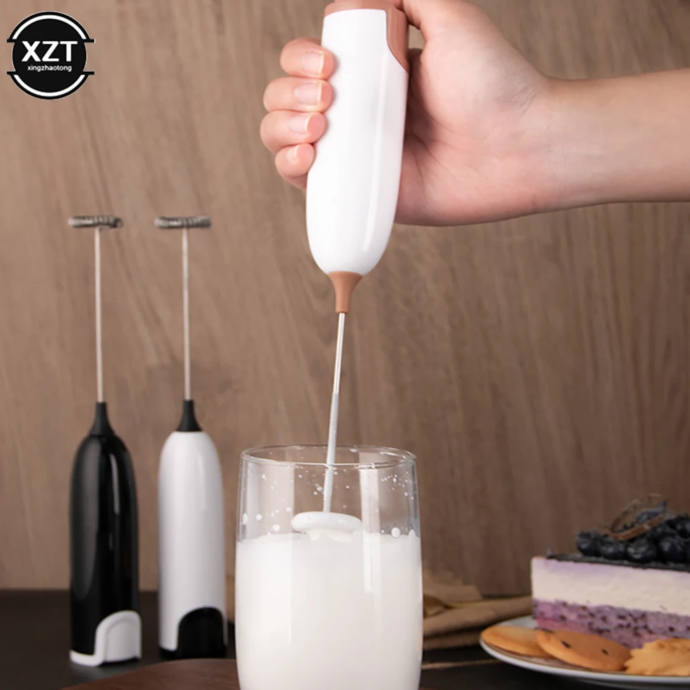 Mini Milk Frother Handheld Foam Maker For Lattes Whisk Coffee Cappuccino Frappe Matcha Hot Chocolate Egg Beater Drink Mixer