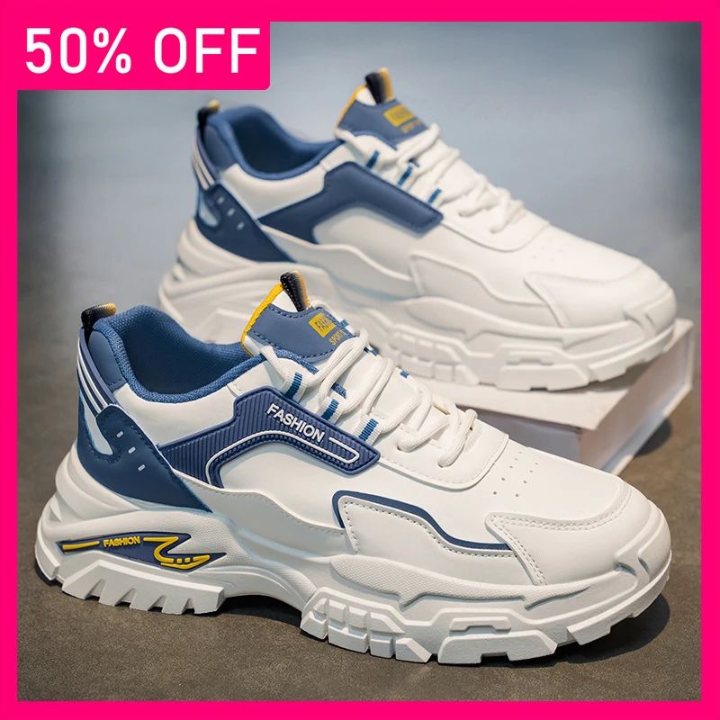 

Мужские спортивные кроссовки 2026: Новинка, толстая подошва, увеличение роста, нескользящие, комфортные, для повседневной носки, поездок на работу, универсальные, для студентов, для бега