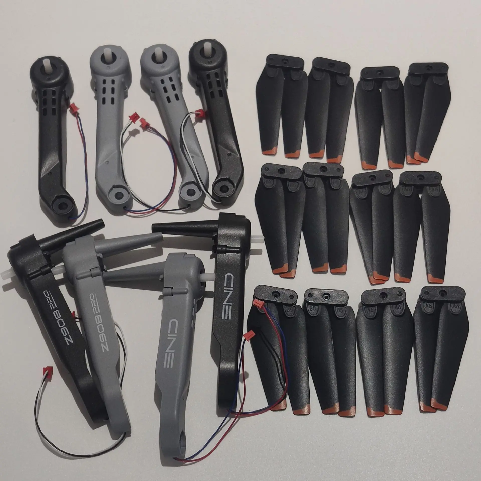 Z908 PRO Foldable Drone Z908PRO Mini3 RC Quadcopter Spare Parts CW CCW Propeller 12PCS Folding Blades + Front Rear AB Arm Kit