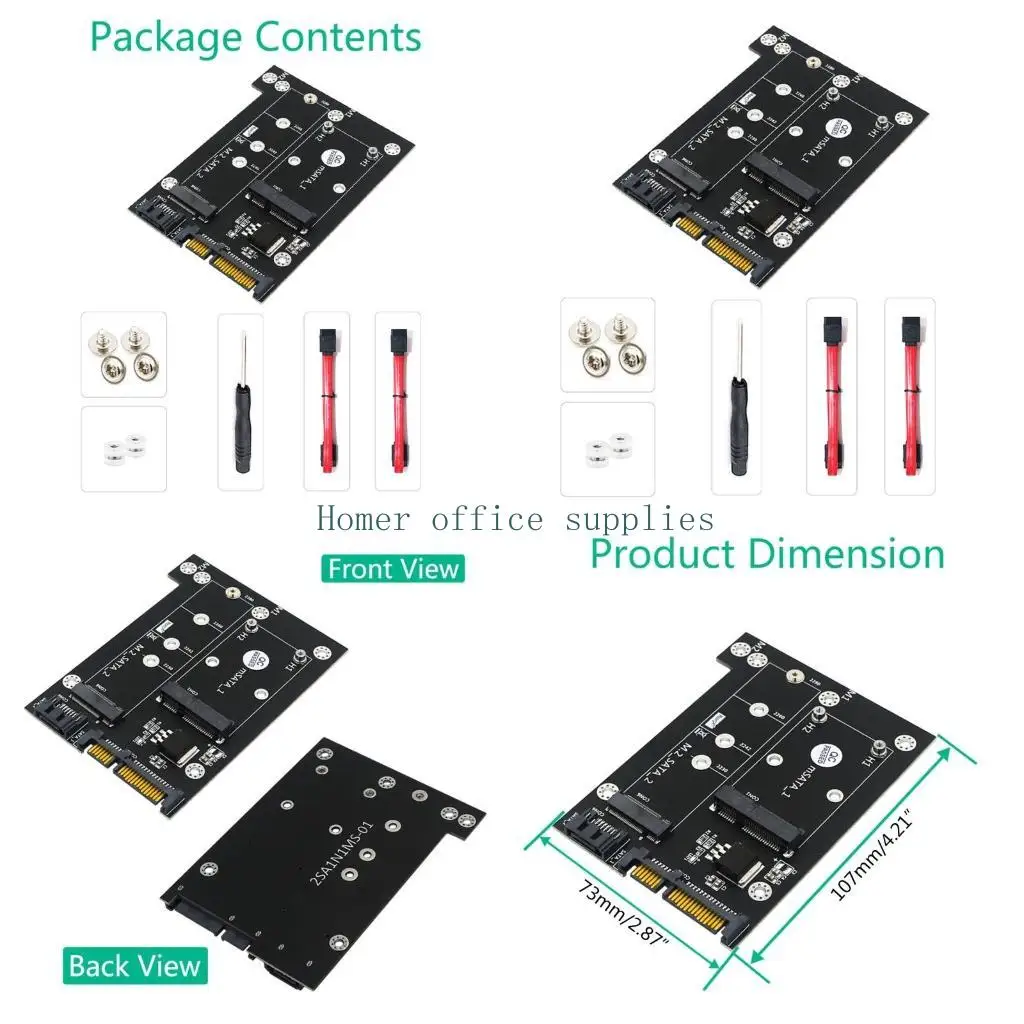 

K43B MSATA или для M.2 к двойной адаптерной плате 2-в-1 NGFF или MSATA Converter K