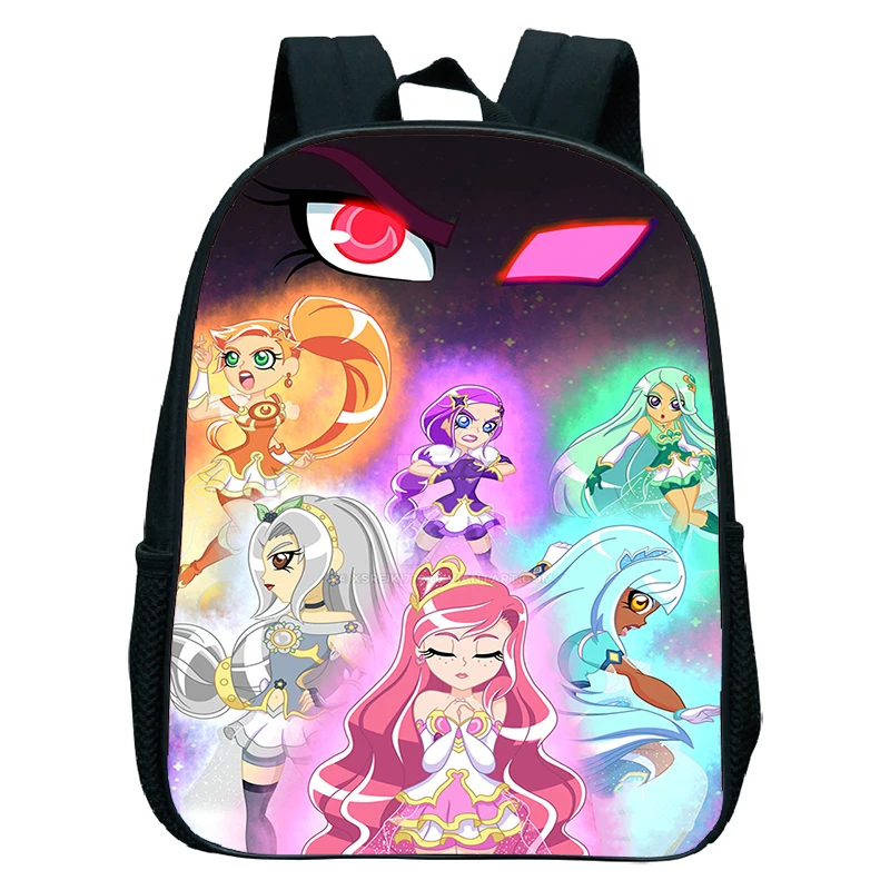 

Cartoon LoliRock Backpack 12 Inch Girls Pink Bookbag Lightweight Softback Schoolbag Kids Kindergarten Bags Tollder Darpack