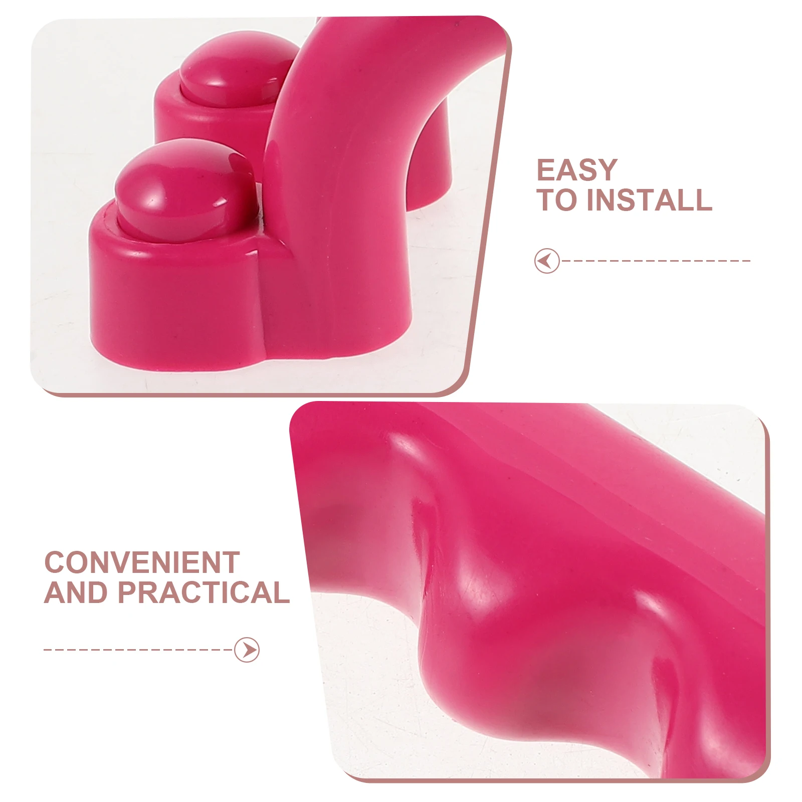 1쌍 안전 놀이터 손잡이 플라스틱 그랩 바 어린이 놀이집 클라이밍 프레임 그네 세트 손잡이 야외 놀이 세트