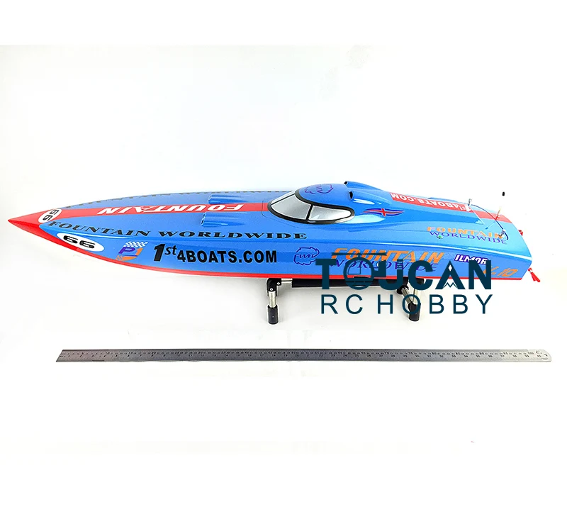 

G26IP1 26CC Blue Fiber Glass Gasoline High Speed Race ARTR RC Boat W/O Radio System Servos Toucan Toys for Adults TH02719-SMT8