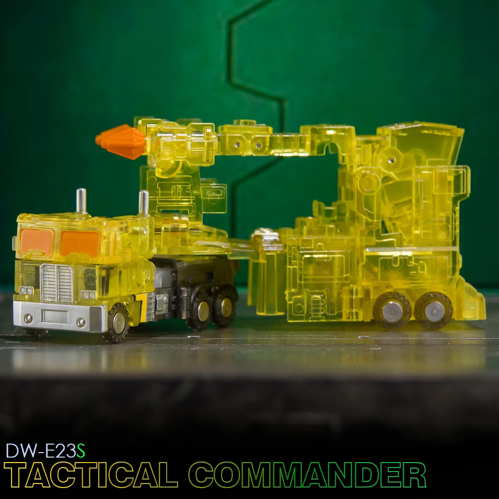 Dr. Wu DWE23S DW-E23S Tactical Commander Ultra Ma gnus (gele transparante versie) - transformeerbaar Mecha-speelgoed op microschaal